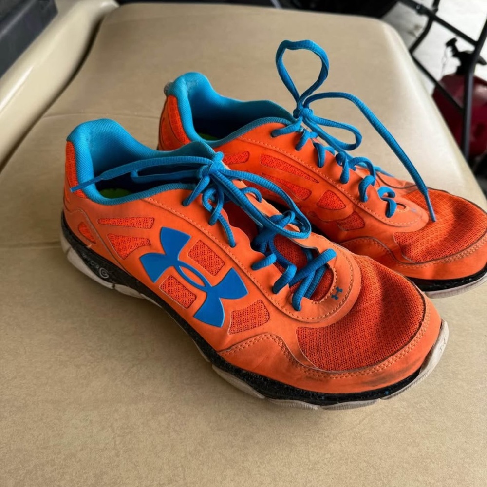 Under Armour Orange Athletic Shoes